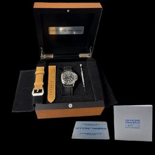 Montre Panerai Luminor GMT - Montre automatique homme en acier 44 mm 58 Facettes MT41933