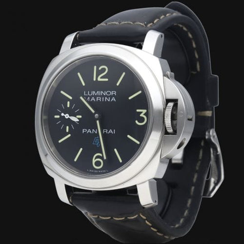 Montre Panerai Luminor Marina Logo - Montre homme en acier 44 mm 58 Facettes MT41993