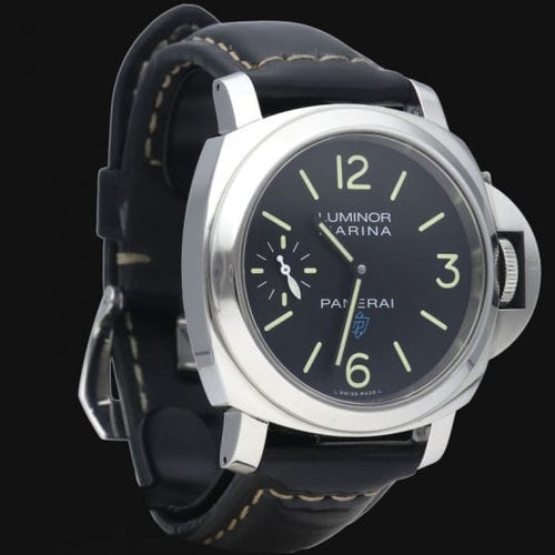 Montre Panerai Luminor Marina Logo - Montre homme en acier 44 mm 58 Facettes MT41993