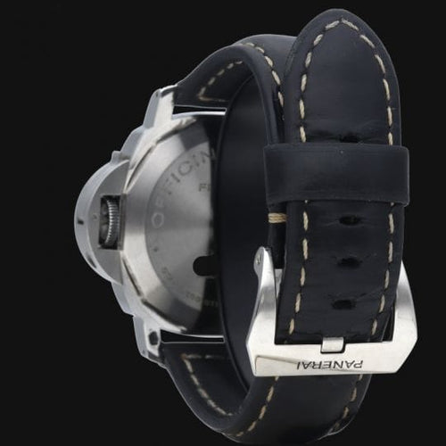 Montre Panerai Luminor Marina Logo - Montre homme en acier 44 mm 58 Facettes MT41993