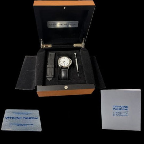 Montre Panerai Luminor Marina Logo - Montre homme 44 mm acier 58 Facettes MT41984