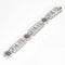 Bracelet Bracelet Art Déco, platine, diamants et rubis 58 Facettes 250257