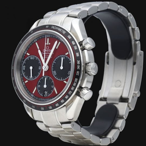 Montre Omega Speedmaster Racing - Montre chronographe Co-Axial 40 mm cadran rouge 58 Facettes MT41853