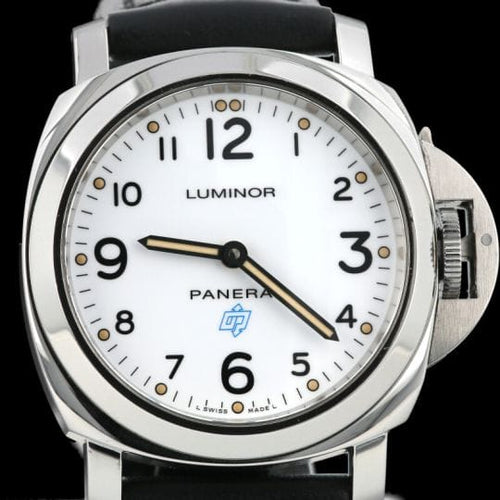 Montre Panerai Luminor Base Logo - Montre homme 44 mm en acier 58 Facettes MT41983