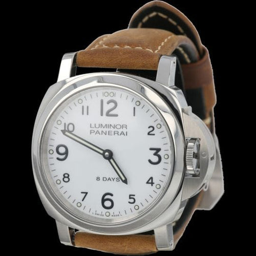 Montre Panerai Luminor Base 8 Days - Montre homme en acier 44 mm 58 Facettes MT41980