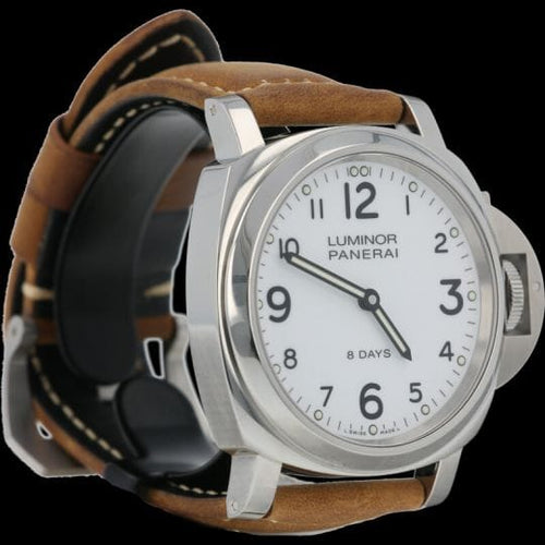 Montre Panerai Luminor Base 8 Days - Montre homme en acier 44 mm 58 Facettes MT41980