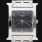 Montre Hermès Heure H - Montre en acier, cadran noir quartz 58 Facettes MT42230