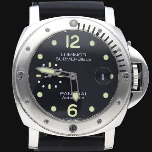 Montre Panerai Luminor Submersible - Montre automatique homme 44 mm acier 58 Facettes MT41996