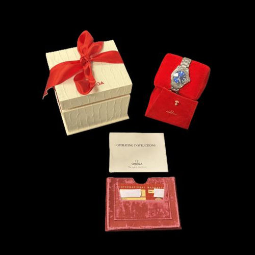 Montre Omega Seamaster 300M - Montre Lady cadran bleu électrique 29 mm 58 Facettes MT41750