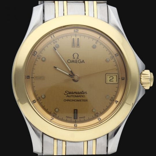 Montre Omega Seamaster 120M - Montre automatique 36 mm en or jaune et acier 58 Facettes MT41889