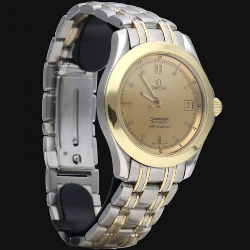 Montre Omega Seamaster 120M - Montre automatique 36 mm en or jaune et acier 58 Facettes MT41889