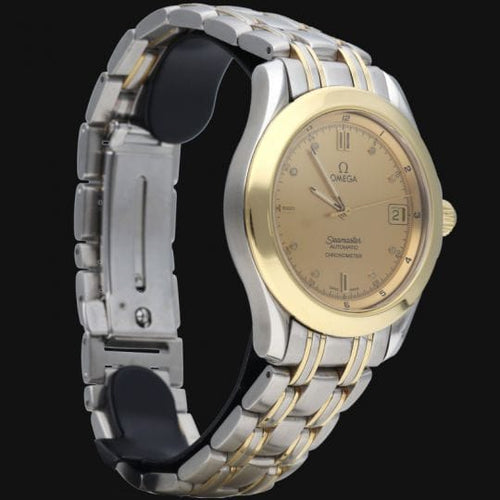 Montre Omega Seamaster 120M - Montre automatique 36 mm en or jaune et acier 58 Facettes MT41889