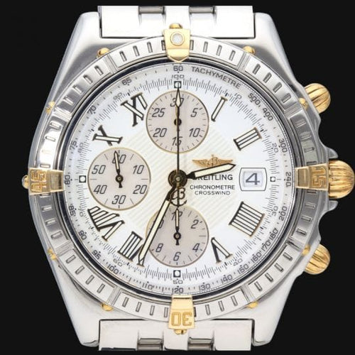 Montre Breitling Crosswind Chronograph - Montre homme en or jaune et acier 58 Facettes MT42117