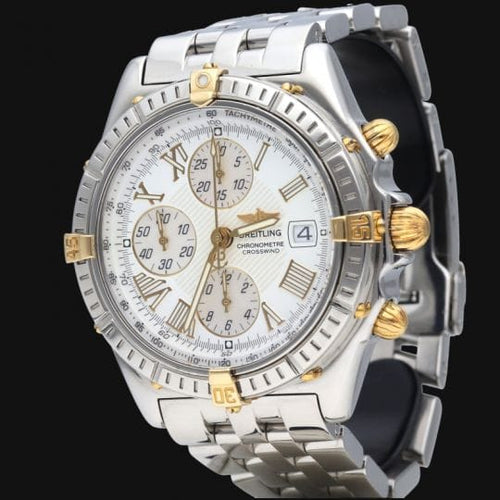 Montre Breitling Crosswind Chronograph - Montre homme en or jaune et acier 58 Facettes MT42117