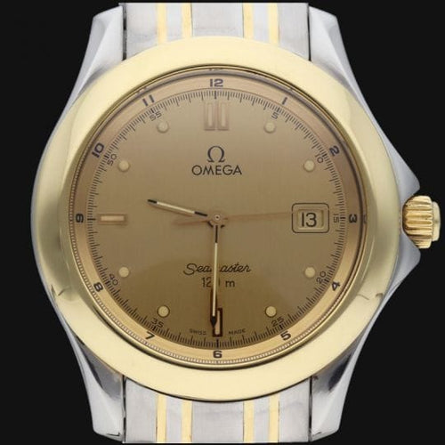 Montre Omega Seamaster 120M - Montre quartz 36 mm en or jaune et acier 58 Facettes MT41906