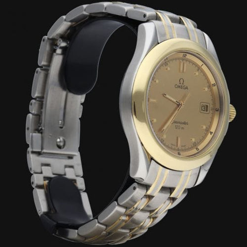 Montre Omega Seamaster 120M - Montre quartz 36 mm en or jaune et acier 58 Facettes MT41906