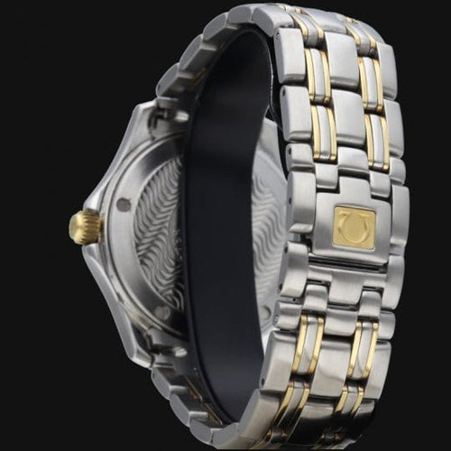 Montre Omega Seamaster 120M - Montre quartz 36 mm en or jaune et acier 58 Facettes MT41906