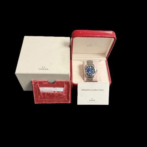 Montre Omega Seamaster 300M - Montre homme quartz acier cadran bleu 41 mm 58 Facettes MT41747