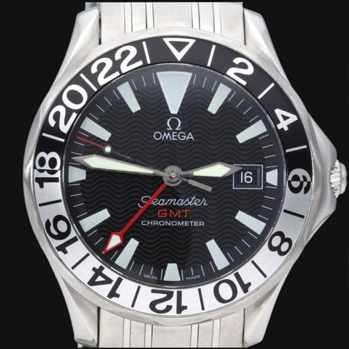 Montre Omega Seamaster Diver 300M GMT - Montre homme en acier 58 Facettes MT40531