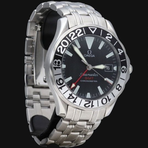 Montre Omega Seamaster Diver 300M GMT - Montre homme en acier 58 Facettes MT40531