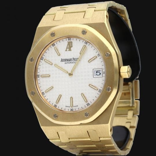 Montre Audemars Piguet Royal Oak - Montre homme 39 mm en or jaune 18K 58 Facettes MT42377