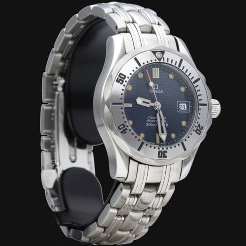 Montre Omega Seamaster - Montre Lady en acier, cadran bleu 28 mm 58 Facettes MT41911