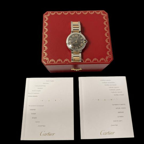 Montre Cartier Ballon Bleu - Montre femme en or rose et acier 42 mm 58 Facettes MT42460