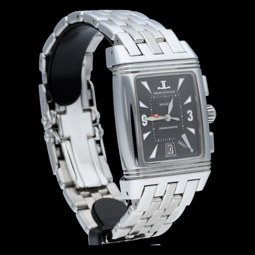 Montre Jaeger-LeCoultre Reverso - Montre Gran Sport Chronograph en acier 58 Facettes MT42509