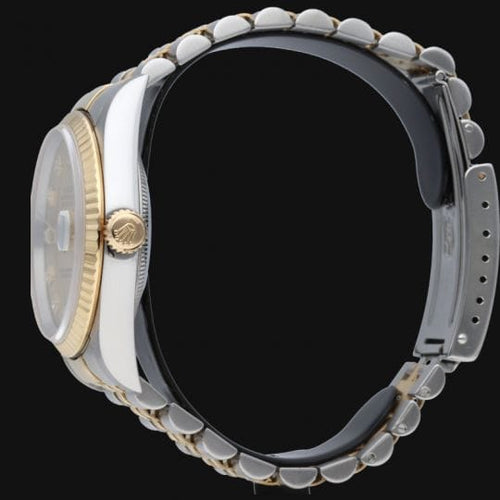 Montre Rolex Datejust - Montre 36 mm en or jaune et acier avec diamants 58 Facettes MT42528