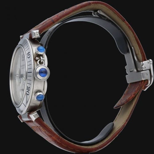 Montre Cartier Pasha - Montre chronographe automatique en acier 38 mm 58 Facettes MT42514