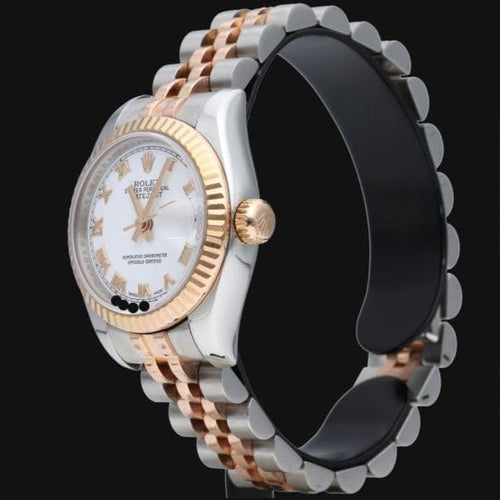 Montre Rolex Lady-Datejust 26 - Montre Oyster Perpetual en or rose et acier 58 Facettes MT42570