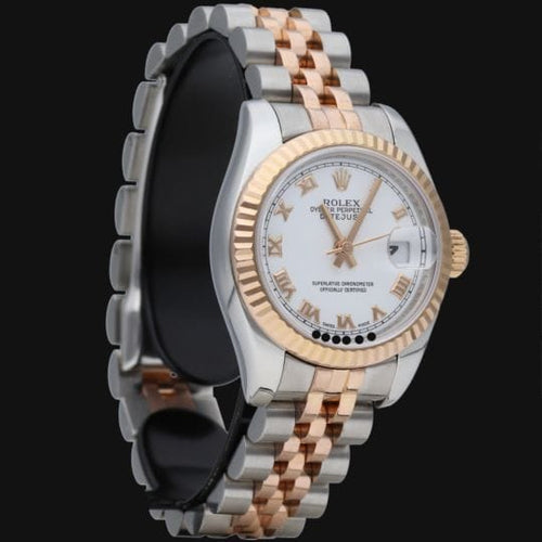 Montre Rolex Lady-Datejust 26 - Montre Oyster Perpetual en or rose et acier 58 Facettes MT42570