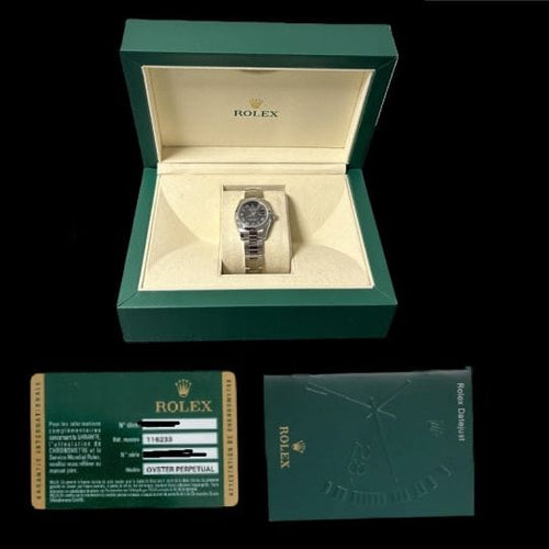 Montre Rolex - Montre Lady-Datejust 26 mm Oyster Perpetual en acier 58 Facettes MT42566