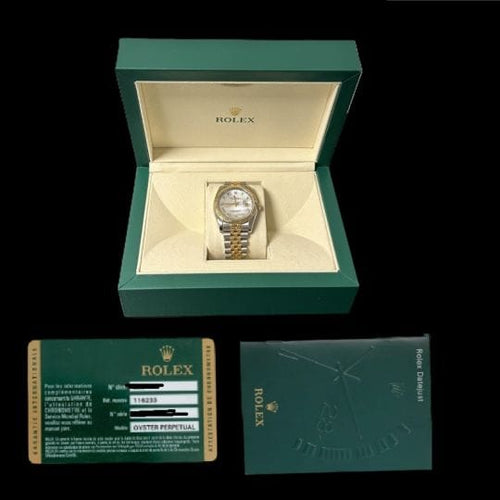 Montre Rolex Datejust - Montre 36 mm en or jaune et acier 58 Facettes MT42536
