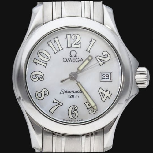 Montre Omega Seamaster - Montre femme à quartz en acier 27 mm 58 Facettes MT42686