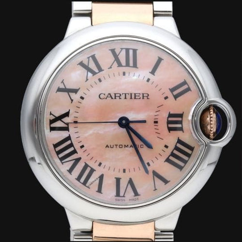 Montre Cartier Ballon Bleu - Montre 36 mm en or rose et acier 58 Facettes MT42917