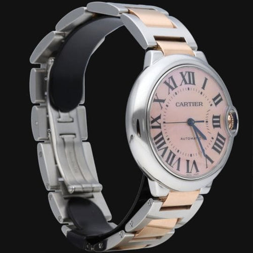 Montre Cartier Ballon Bleu - Montre 36 mm en or rose et acier 58 Facettes MT42917