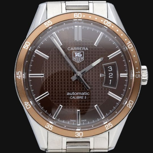 Montre TAG Heuer Carrera - Montre Calibre 5 automatique acier 39 mm 58 Facettes MT42821