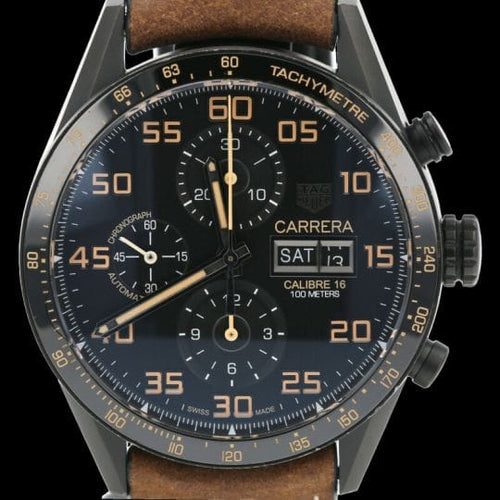 Montre TAG Heuer Carrera Calibre 16 Day-Date - Montre homme en titane 58 Facettes MT42706