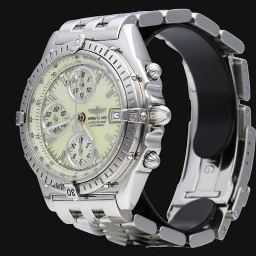 Montre Breitling Chronomat - Montre chronographe automatique acier 39 mm 58 Facettes MT42006