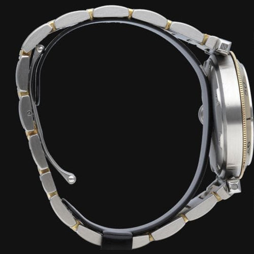 Montre Cartier Pasha - Montre automatique 35 mm en or jaune et acier 58 Facettes MT42741