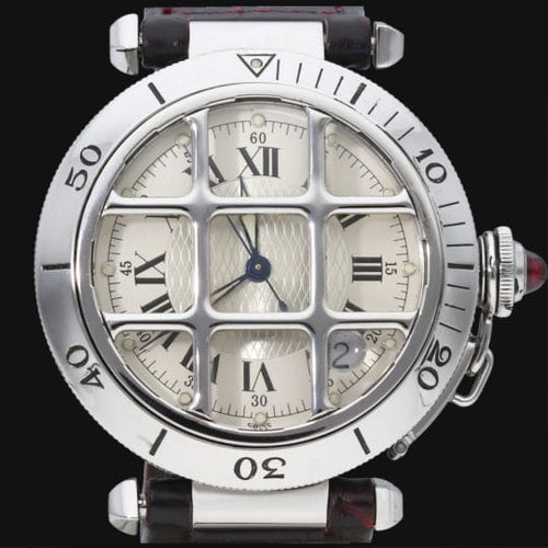 Montre Cartier Pasha - Montre automatique 38 mm en acier 58 Facettes MT42742