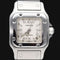 Montre Cartier Santos Galbée - Montre automatique en acier 58 Facettes MT42448