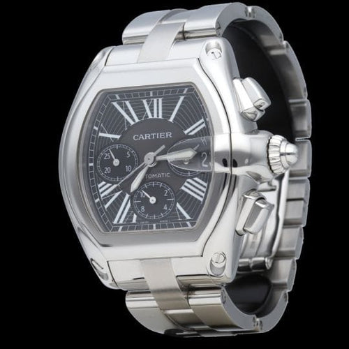 Montre Cartier Roadster - Montre chronographe automatique en acier 41 mm 58 Facettes MT41696