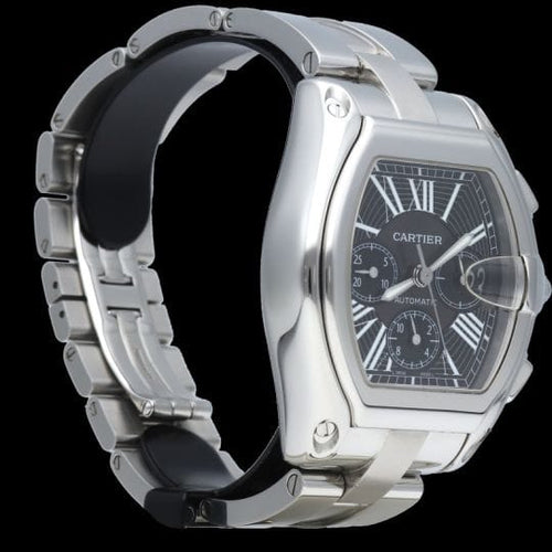 Montre Cartier Roadster - Montre chronographe automatique en acier 41 mm 58 Facettes MT41696