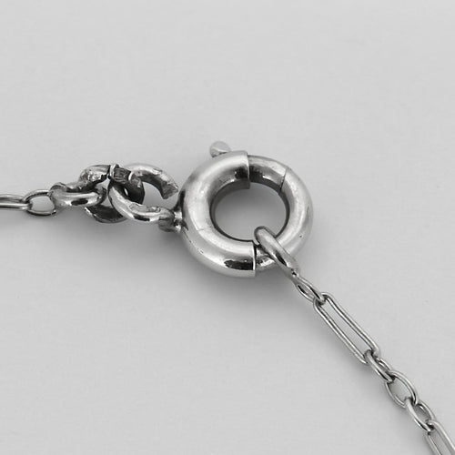 Collier Collier négligé en or blanc 18K et diamants 58 Facettes B250462