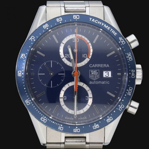 Montre TAG Heuer Carrera - Montre chronographe Calibre 16 en acier 41 mm 58 Facettes MT43210
