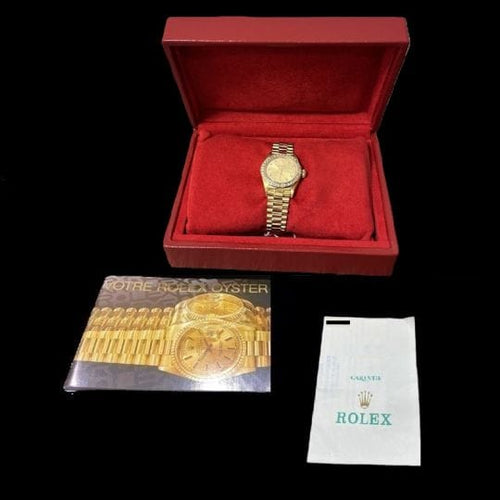 Montre Rolex Oyster Perpetual - Montre 26 mm en or jaune et diamants 58 Facettes MT43271