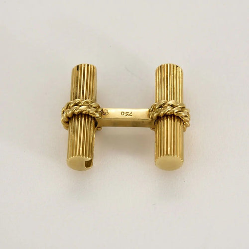 Boutons de manchette VAN CLEEF & ARPELS - Boutons de manchette or jaune 58 Facettes B250453