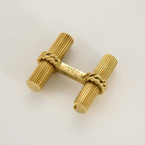 Boutons de manchette VAN CLEEF & ARPELS - Boutons de manchette or jaune 58 Facettes B250453
